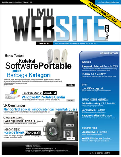 Free Download Majalah Ilmuwebsite v.1.0 news website web desain grafis