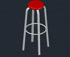 Tutorial AutoCAD: Cara Membuat Objek 3D Kursi Kafe