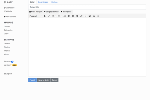 Keren! Bludit CMS Ringan dan Cepat Tanpa Database, Menyimpan Data dalam JSON File