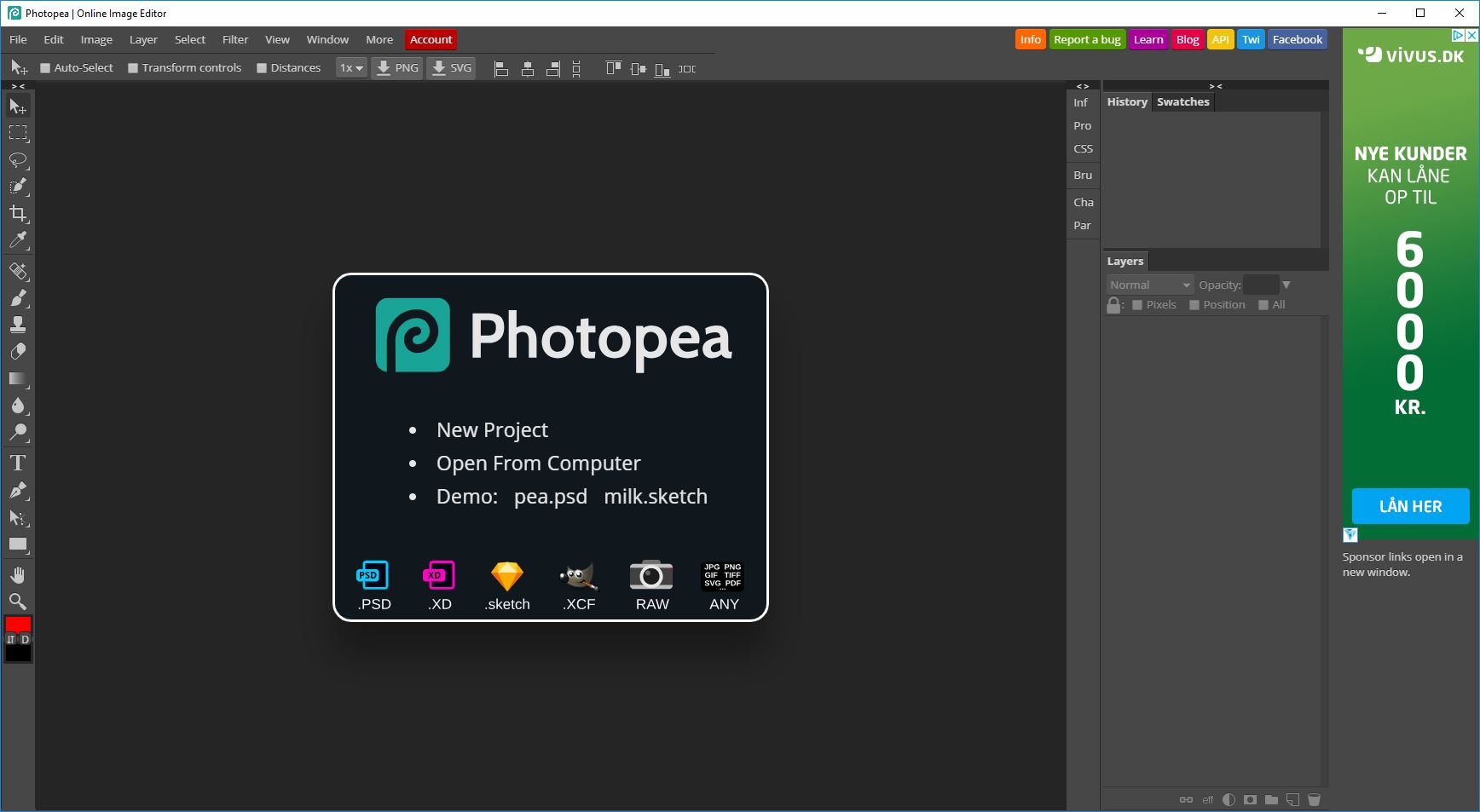 Yuk Pindah Ke FOSS : Photopea AppImage Editor Photo Kloningan Photoshop Yang Fitur dan Tampilannya Mirip Parah!