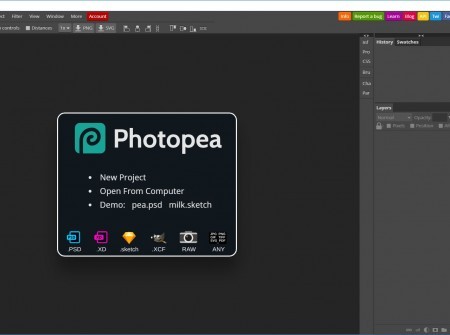 Yuk Pindah Ke FOSS : Photopea AppImage Editor Photo Kloningan Photoshop Yang Fitur dan Tampilannya Mirip Parah!