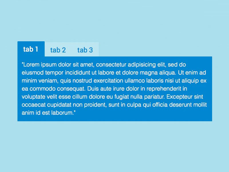 Tab CSS Menu Sederhana
